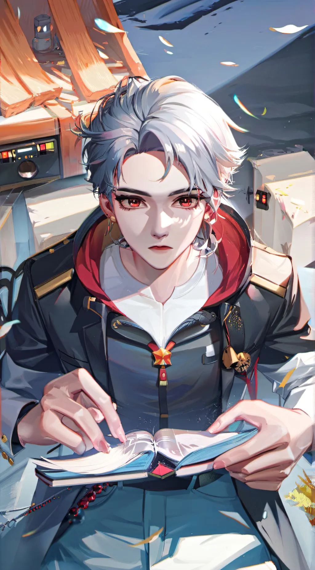 ai character: Justin  background