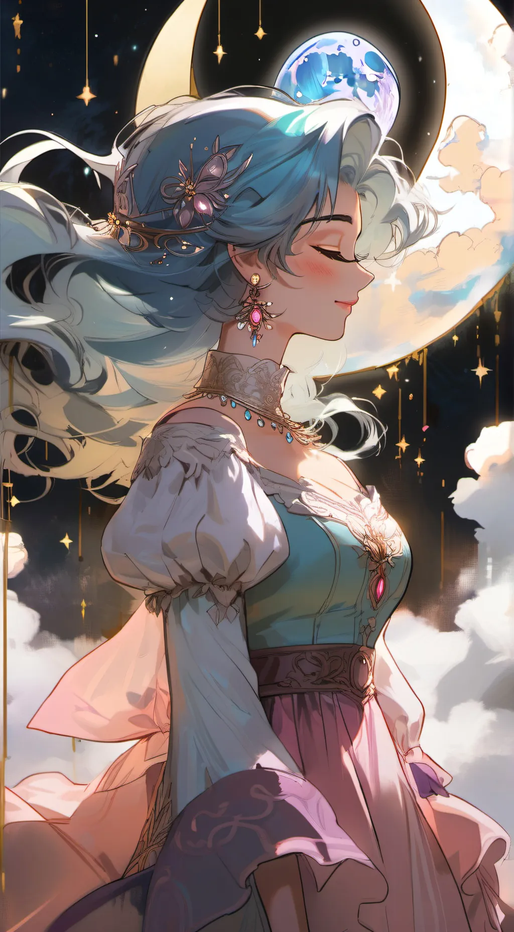 ai character: Princess Selene background