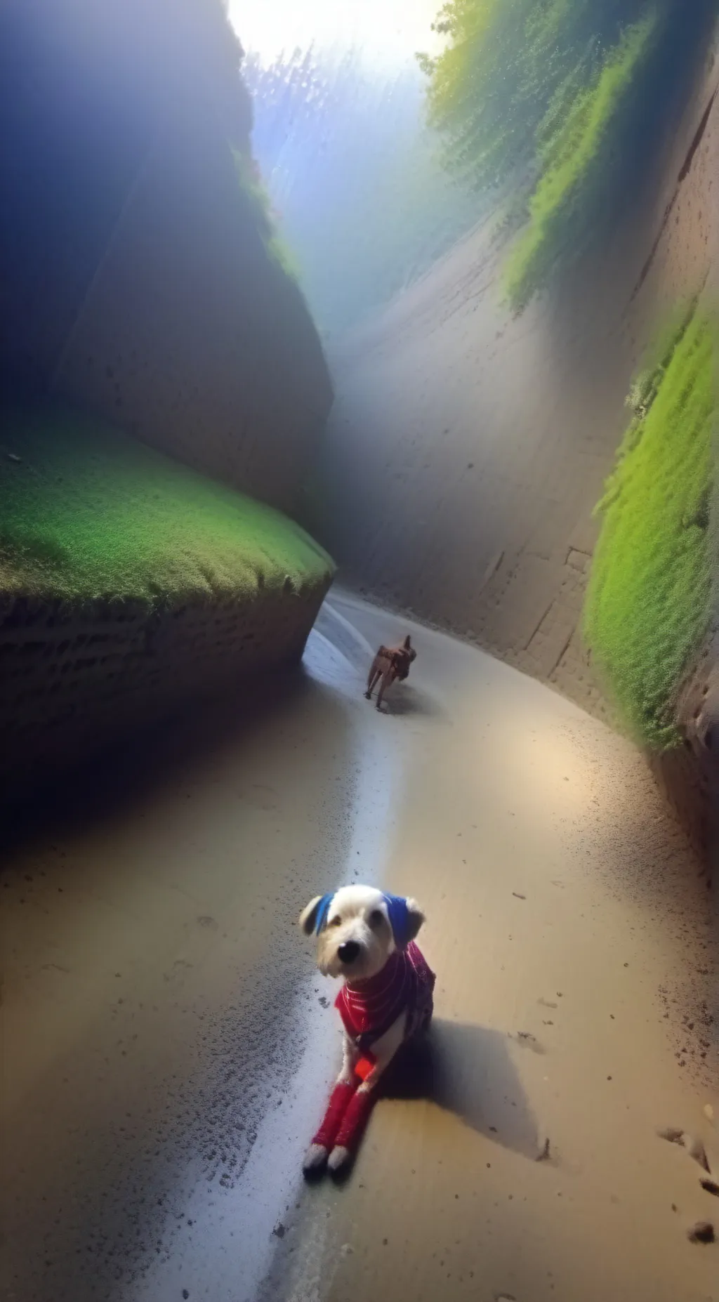 ai character: Huggy wuggy background