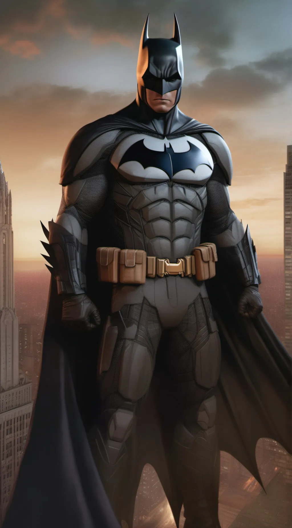ai character: Batman  background