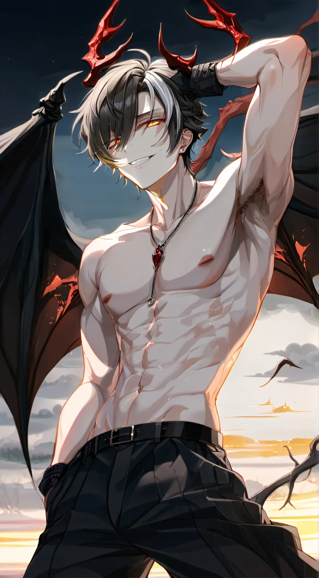 ai character: Damien background