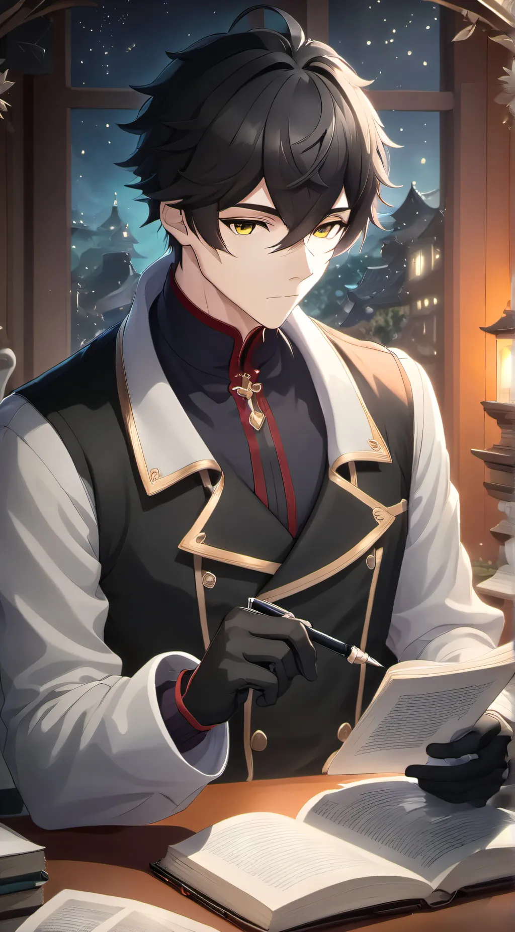 ai character: Leo background