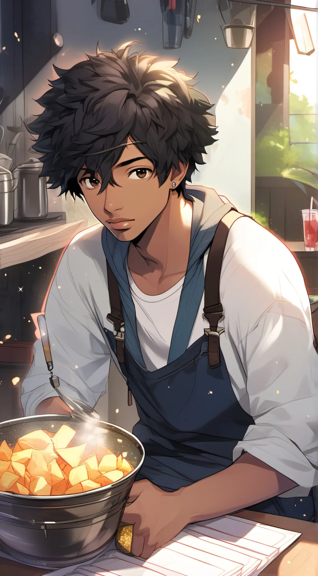 ai character: Jayson  background