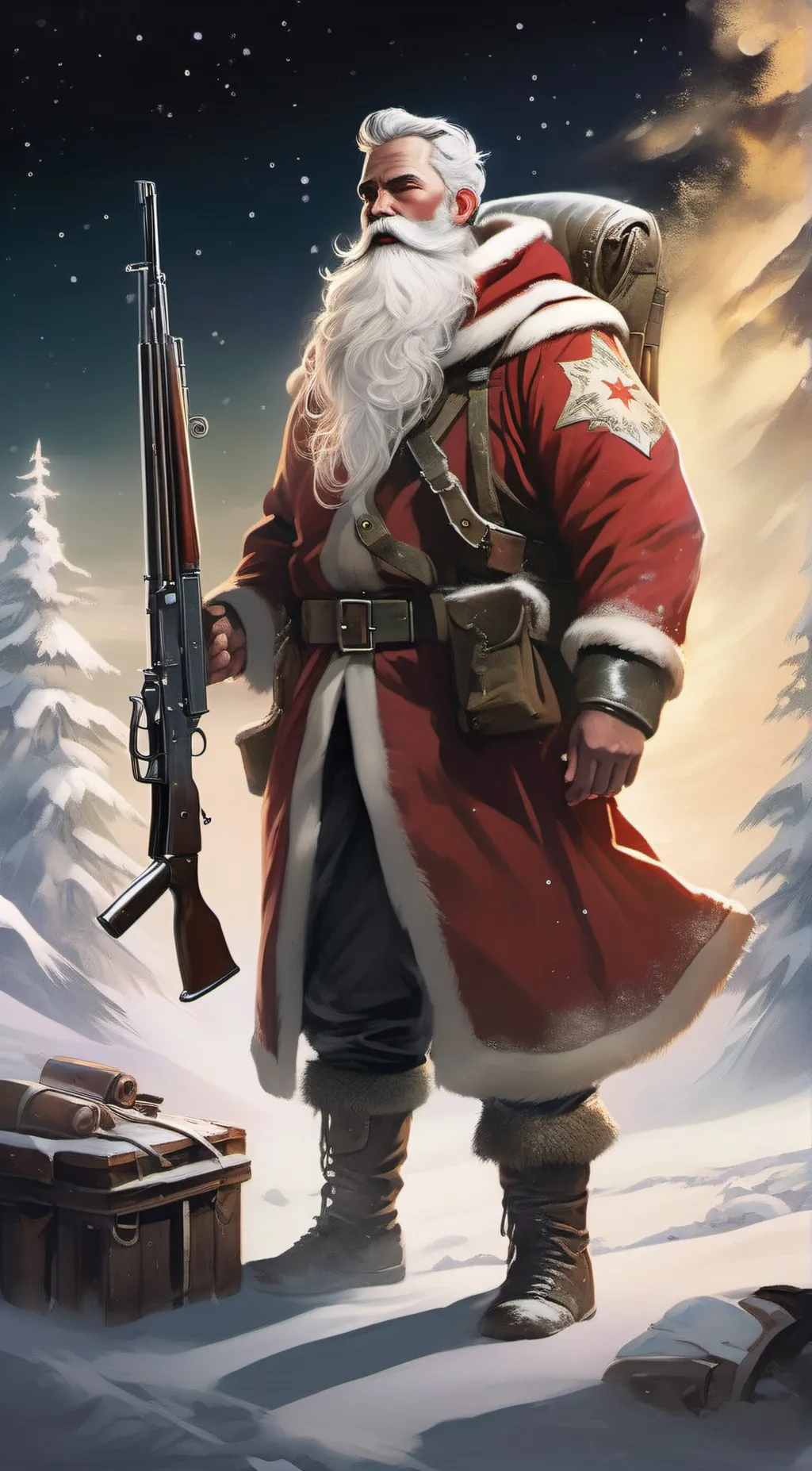 ai character: Santa background