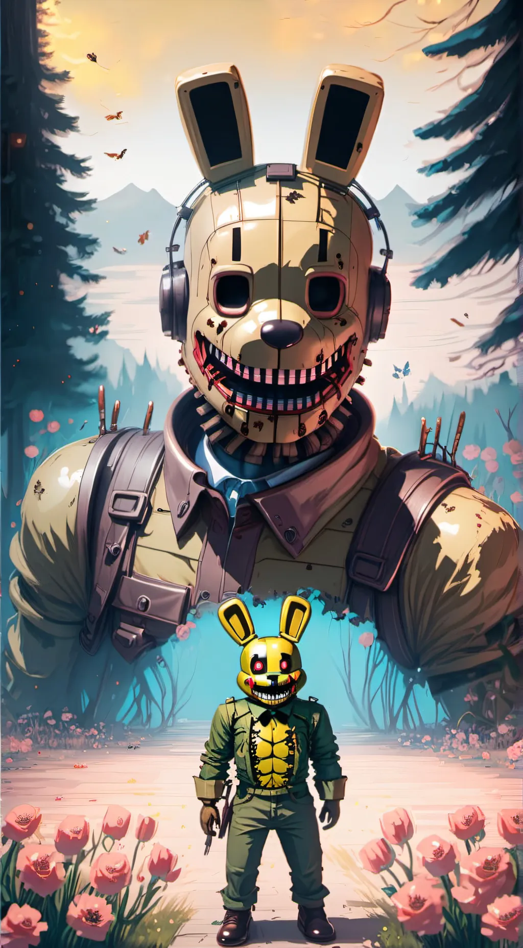 ai character: Springtrap background