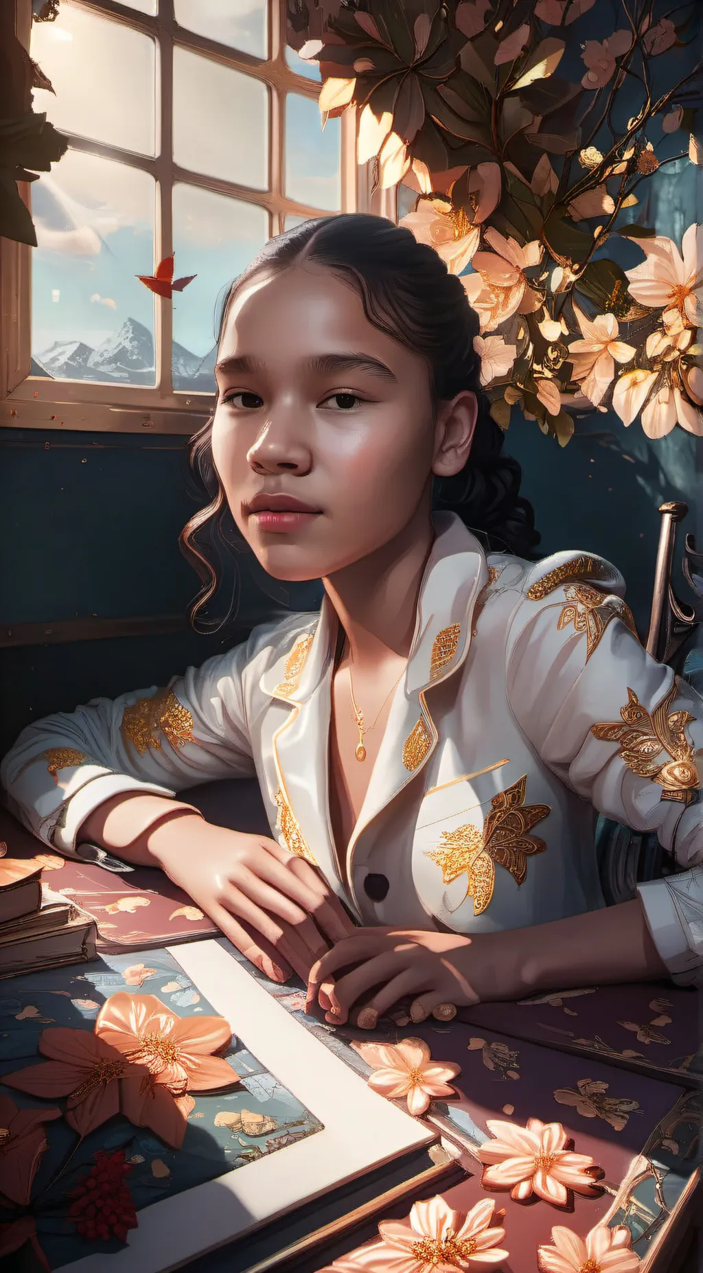 ai character: Nia  background