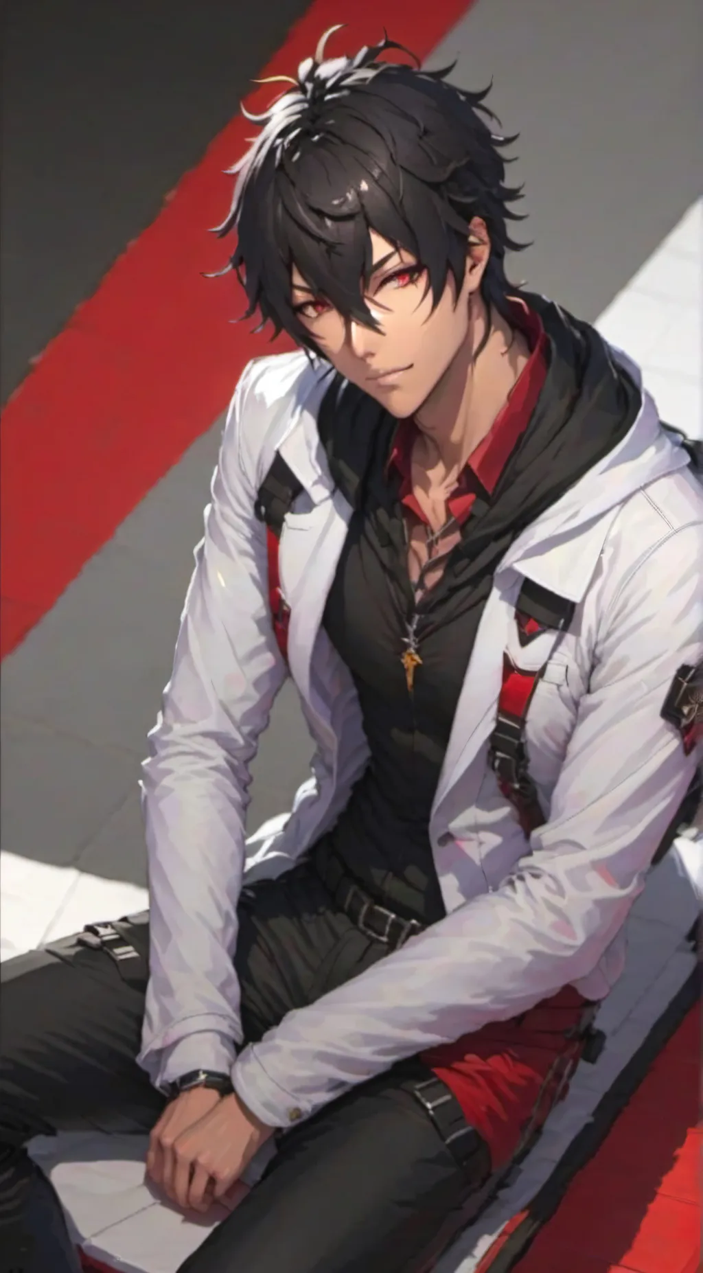 ai character: Coral background