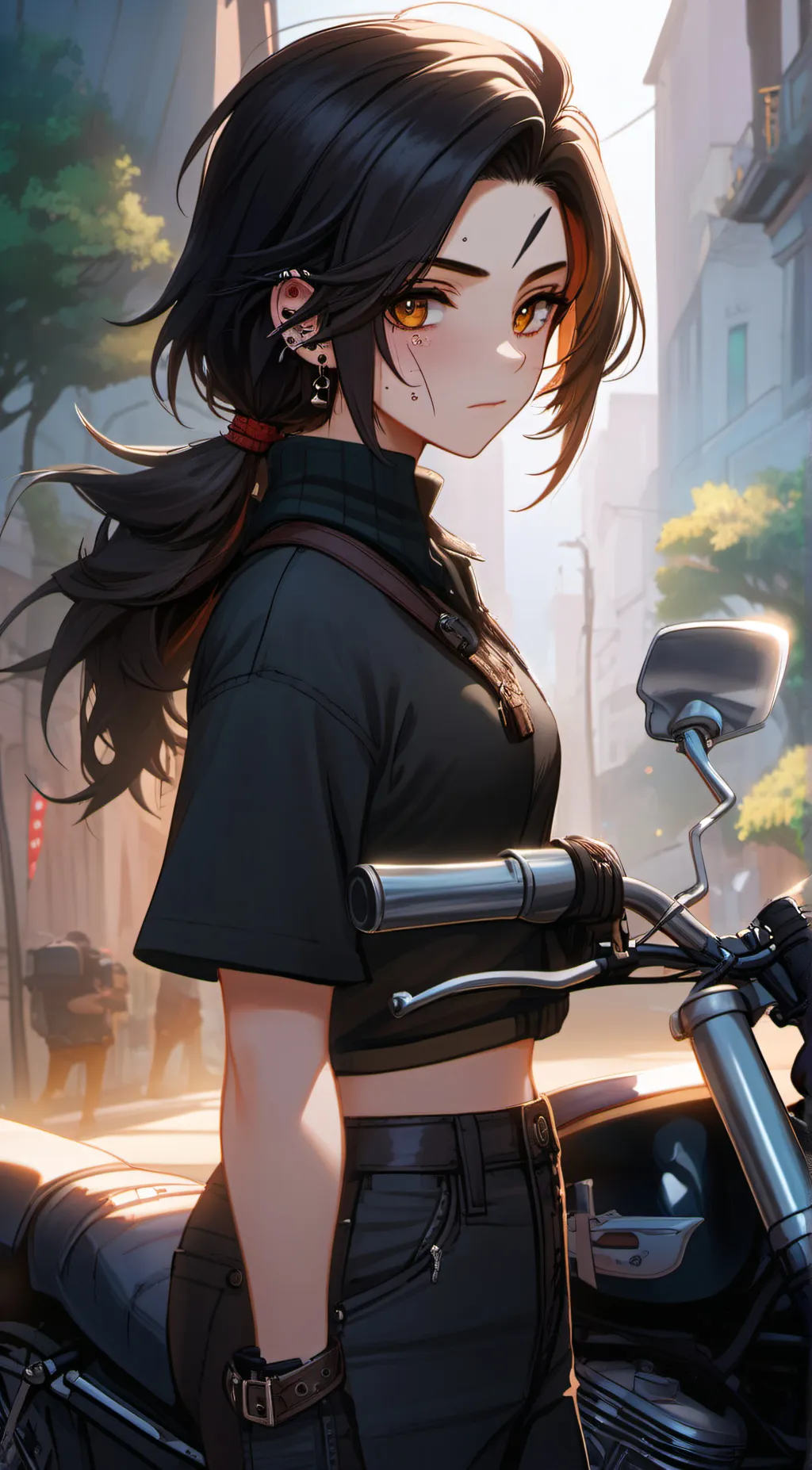 ai character: Zen background