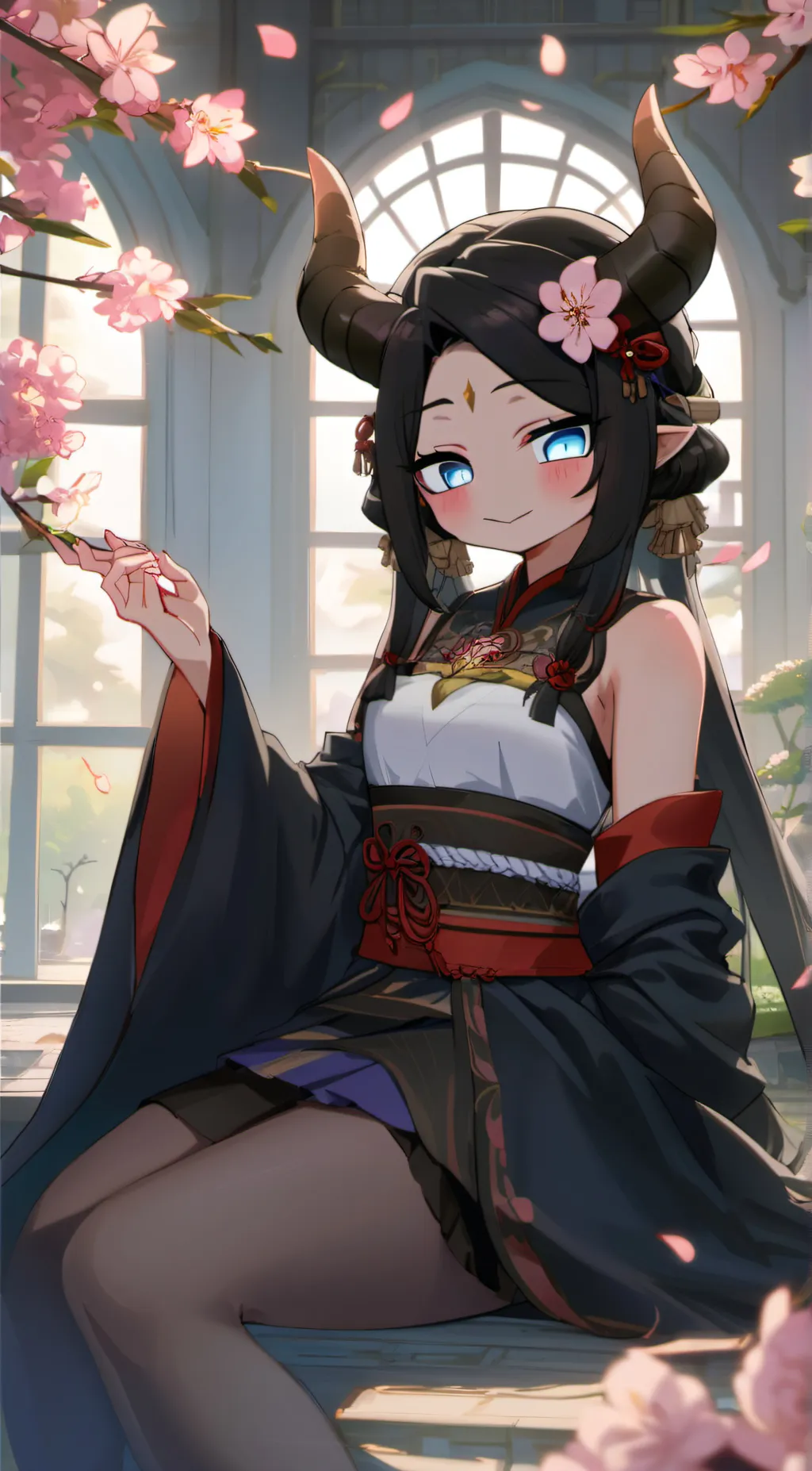 ai character: Coralie Floura background