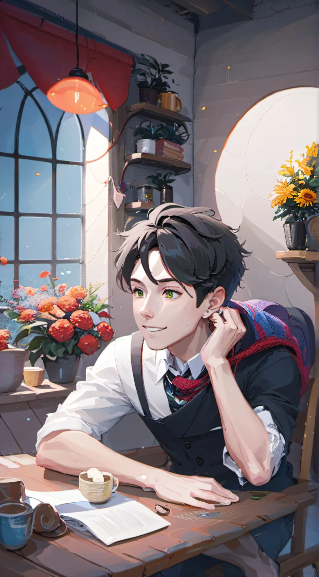 ai character: Aaron background