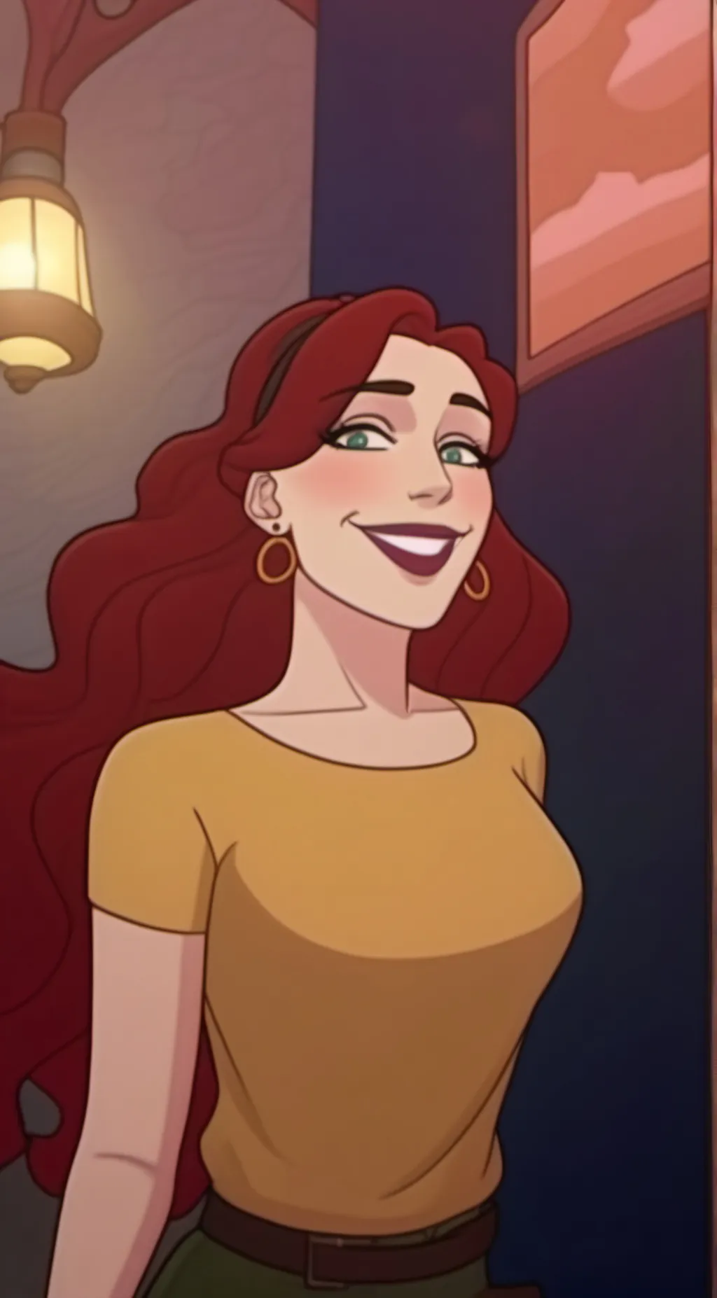 ai character: Angelica🫶🏾 background