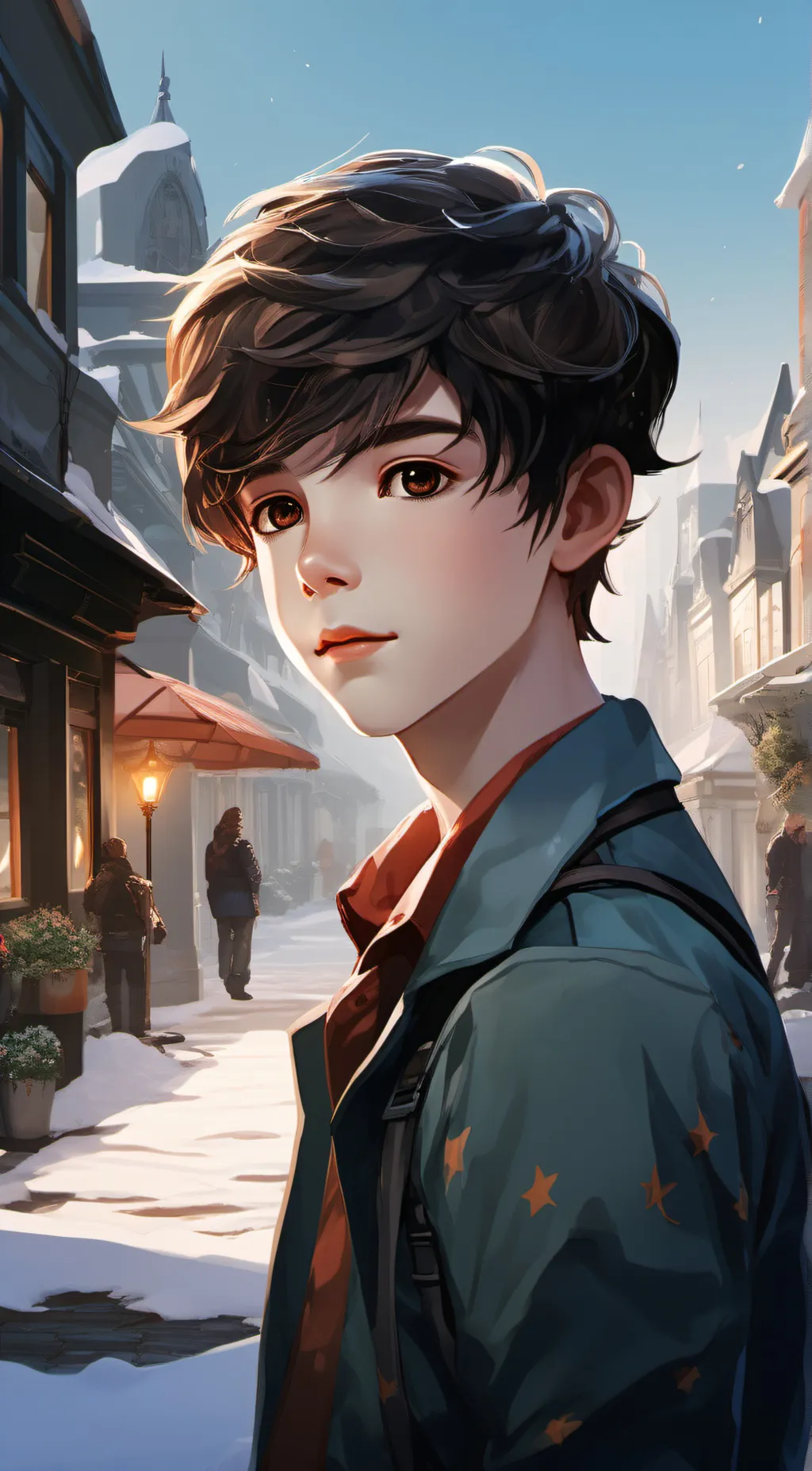 ai character: Justin  background