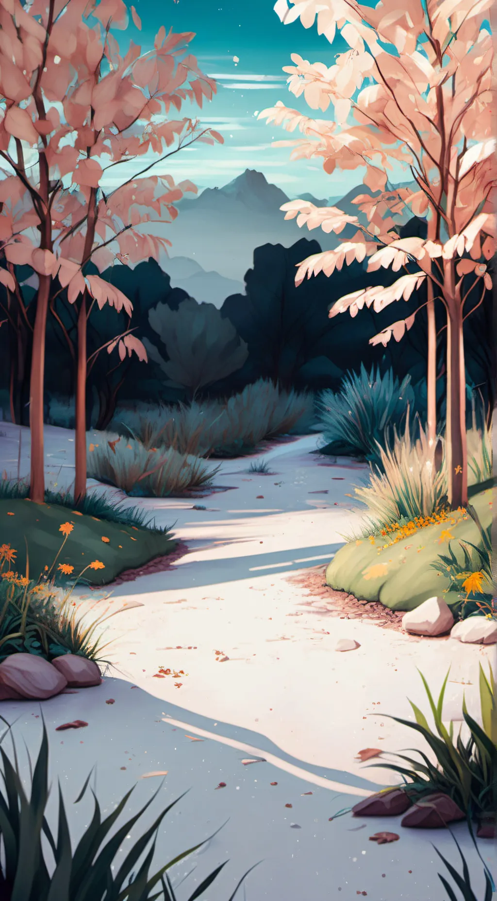 ai character: Grass background