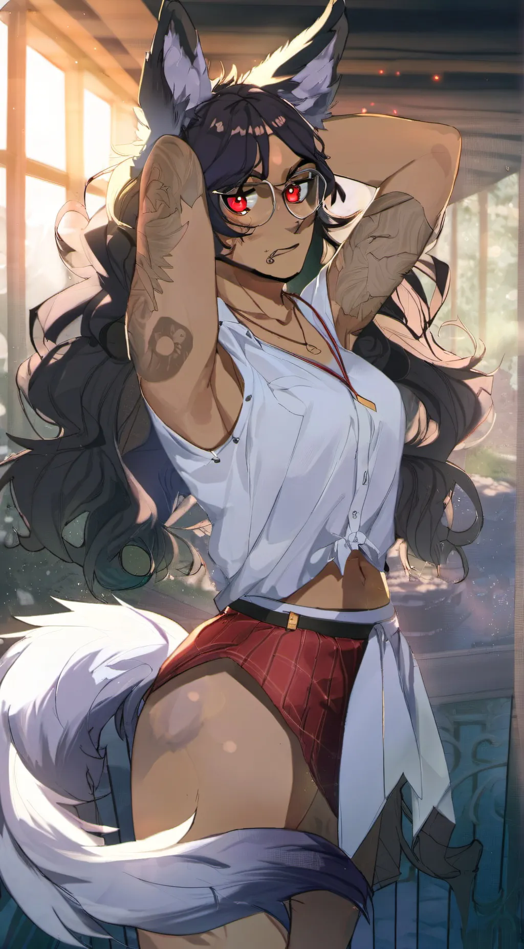 ai character: Raven  background