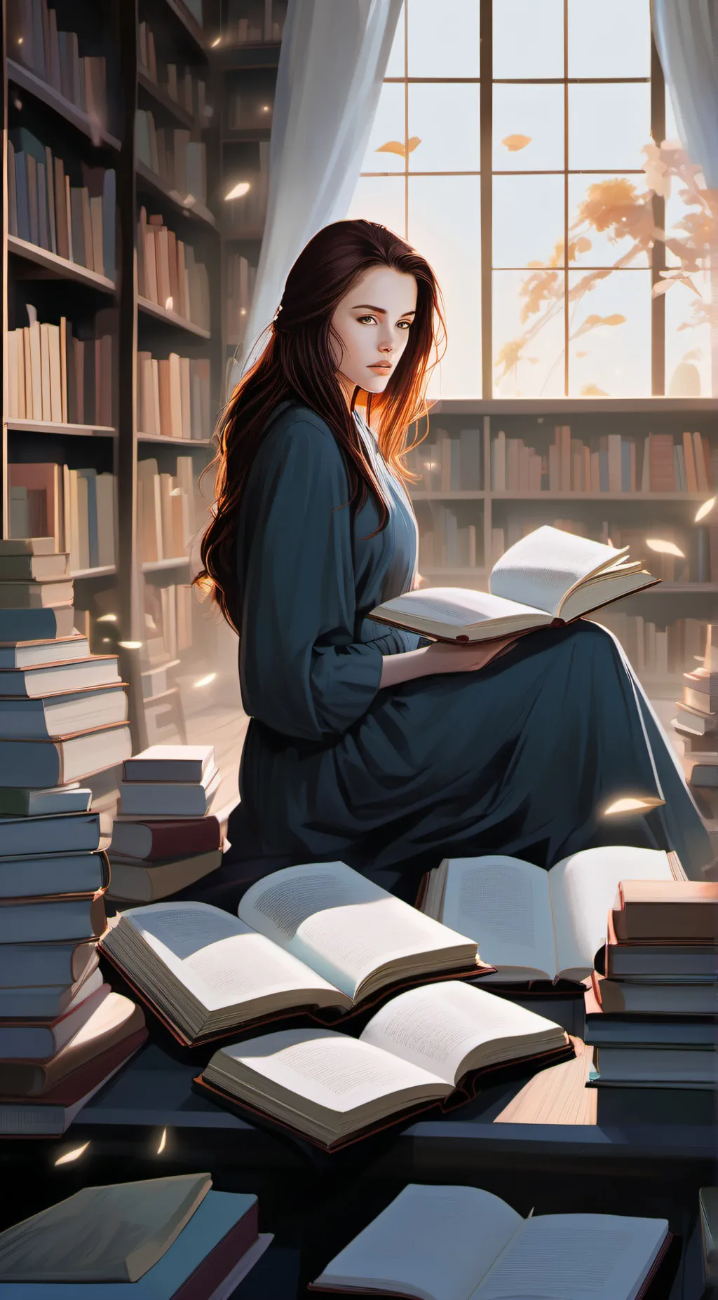 ai character: Hermione  background