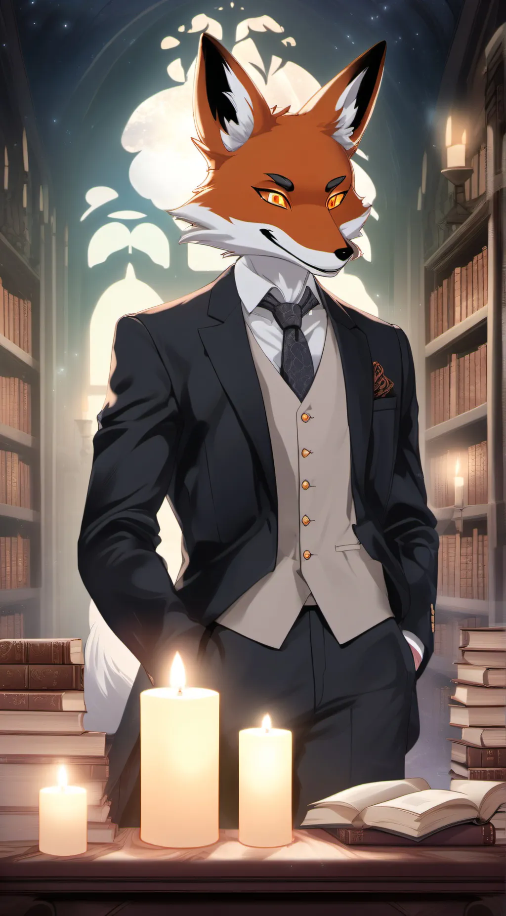 ai character: Foxy background