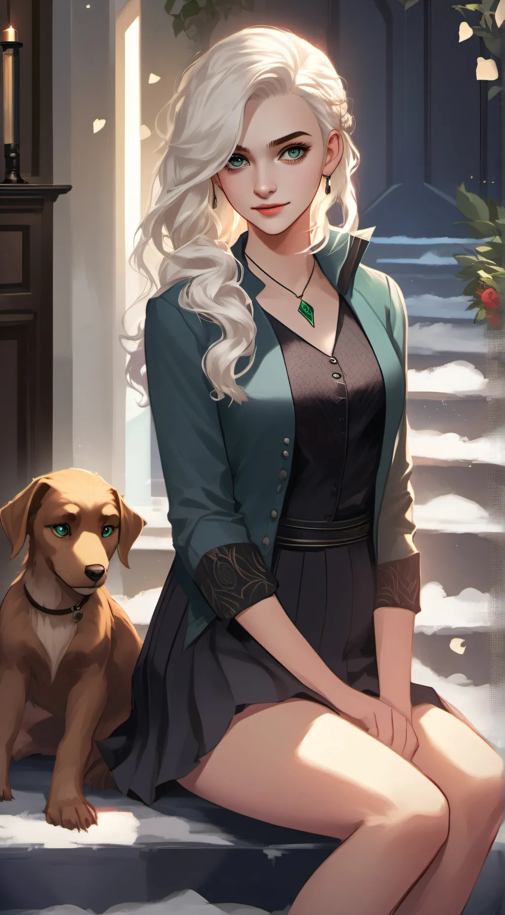 ai character: Darcy Malfoy  background