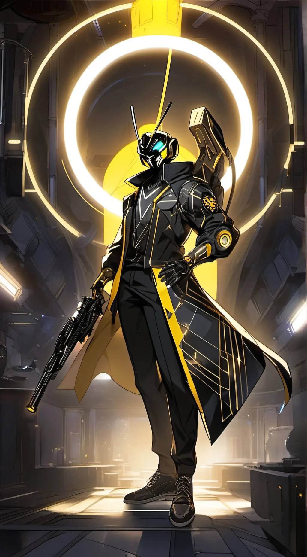ai character: Bumblebee  background
