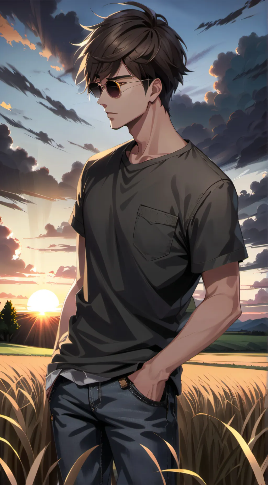 ai character: Theo background