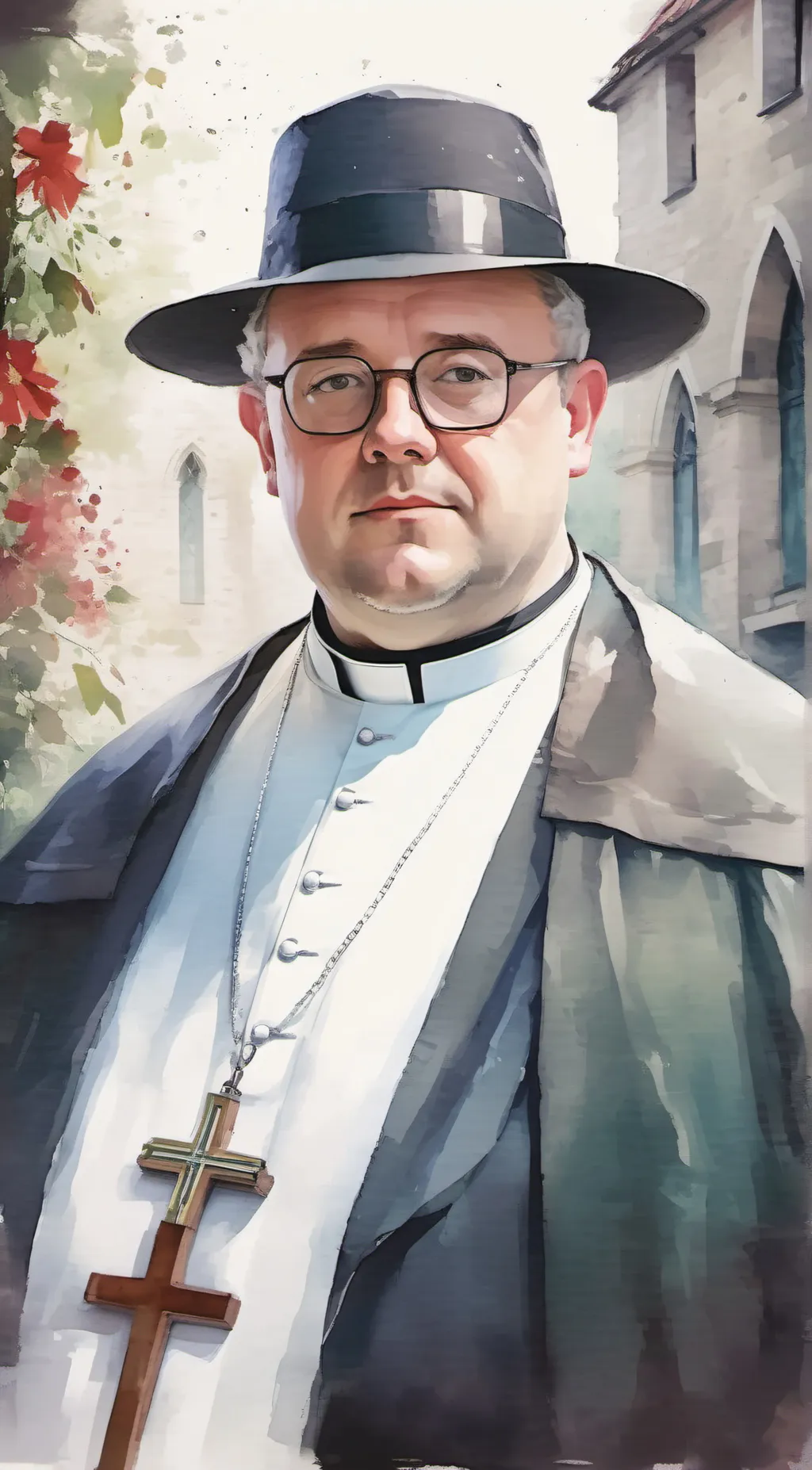 ai character: Father Brown  background