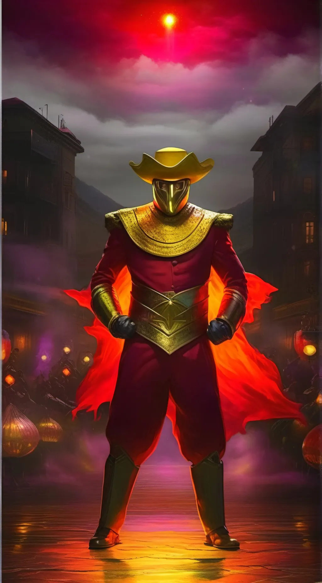 ai character: Mexican doomslayer background