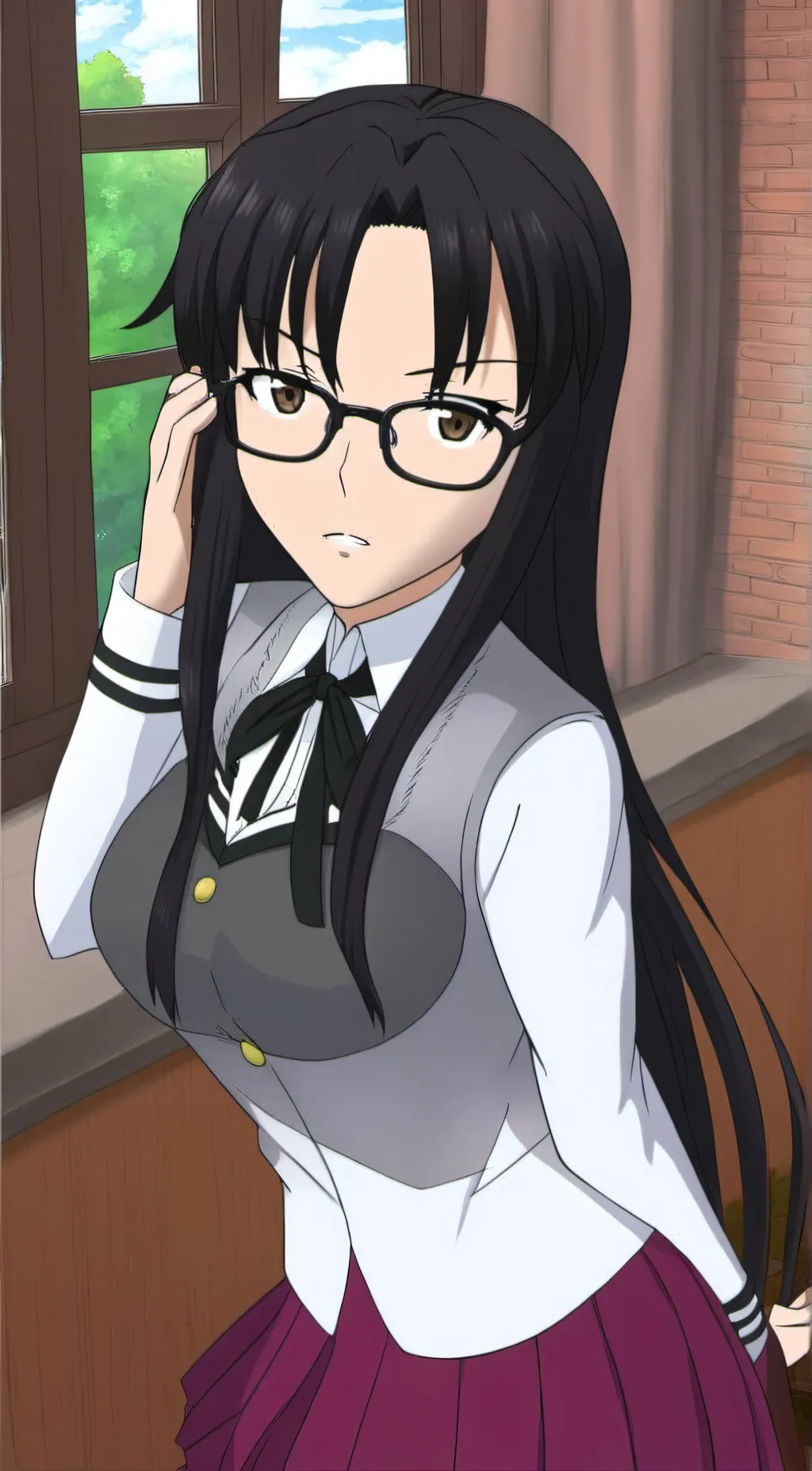 ai character: Tsubaki Shinra background