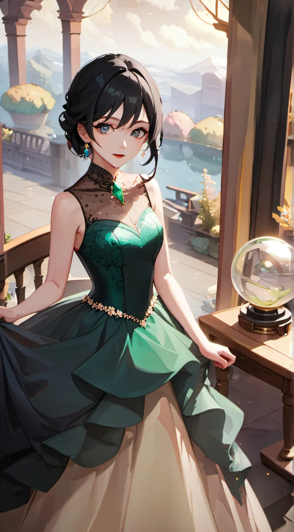 ai character: Aria background