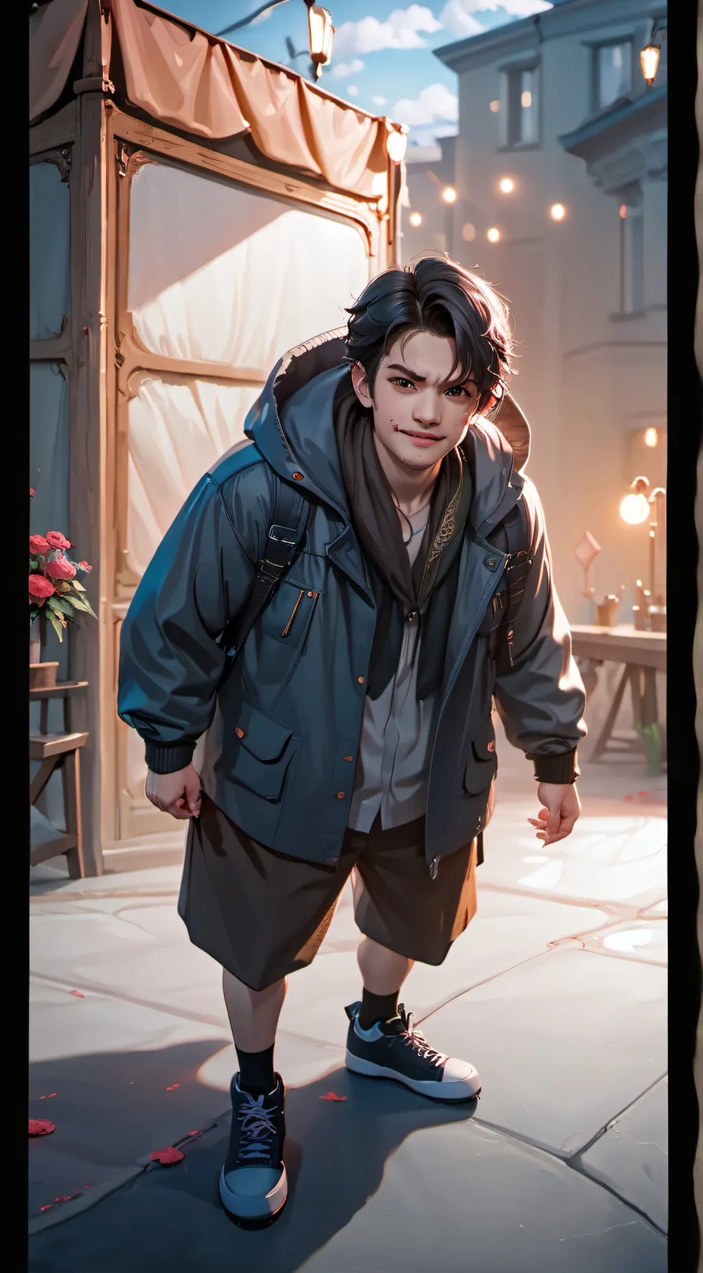 ai character: Hahaha background