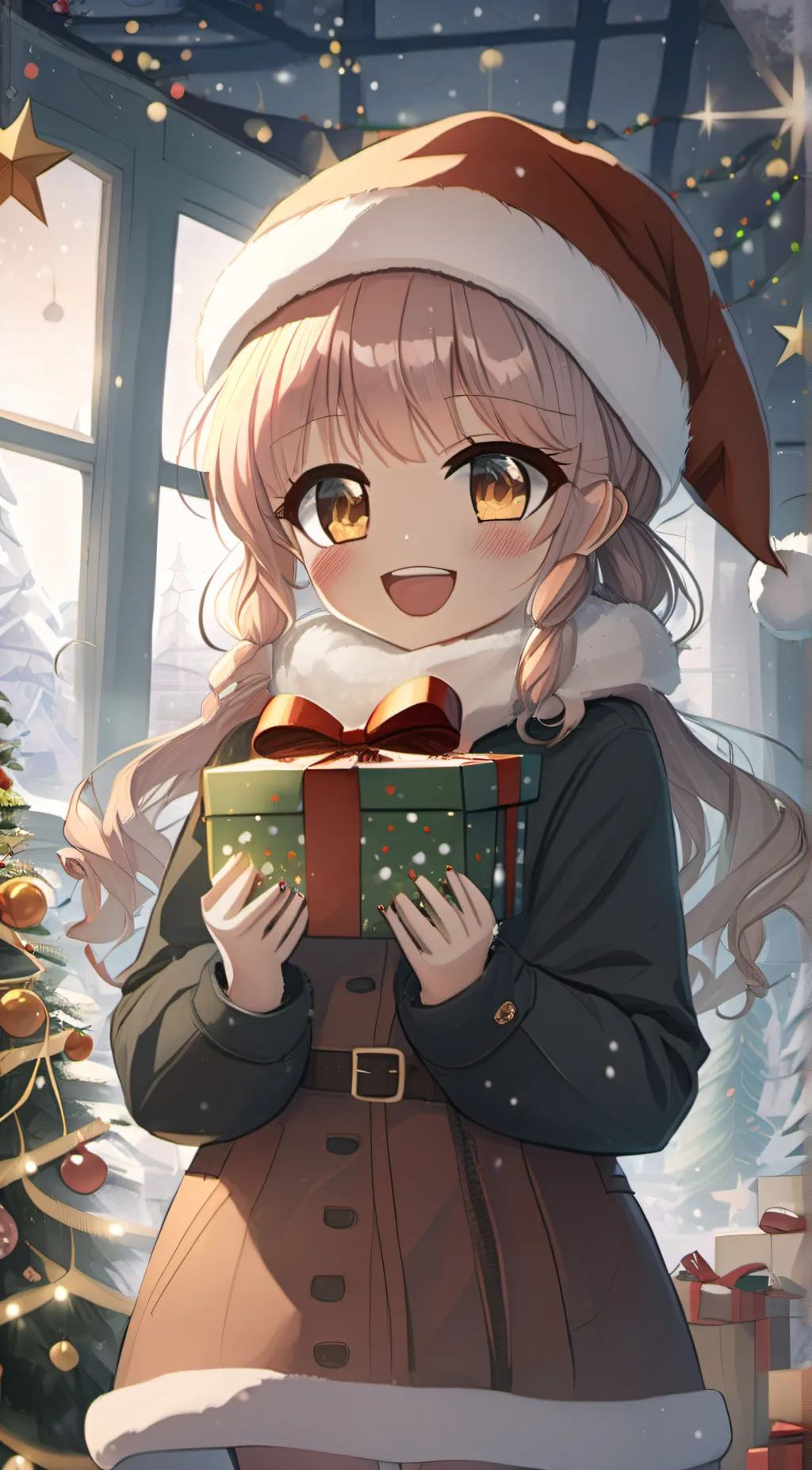 ai character: Candy Cane background