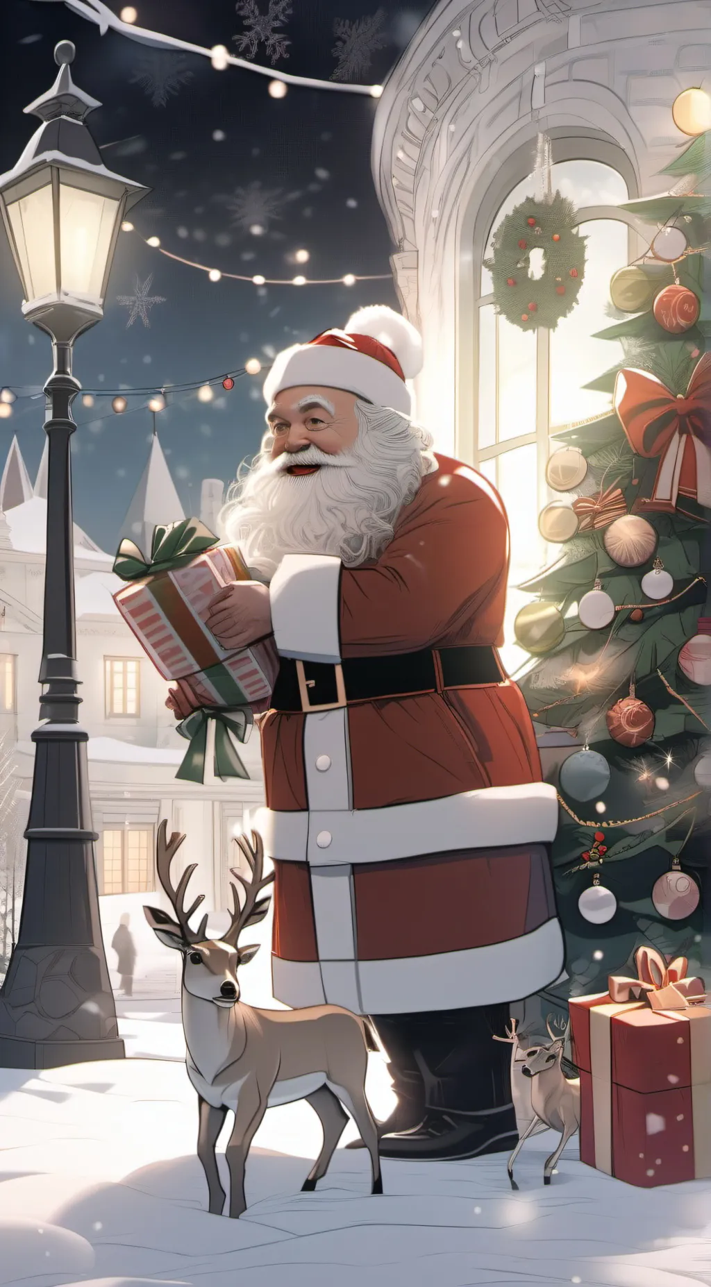 ai character: santa background