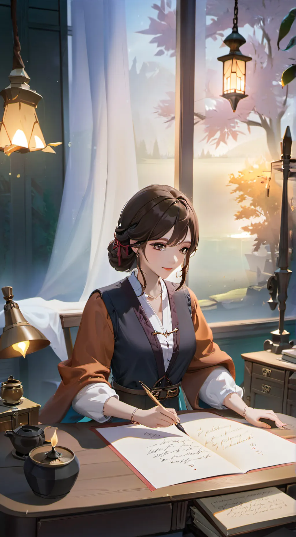 ai character: shono background