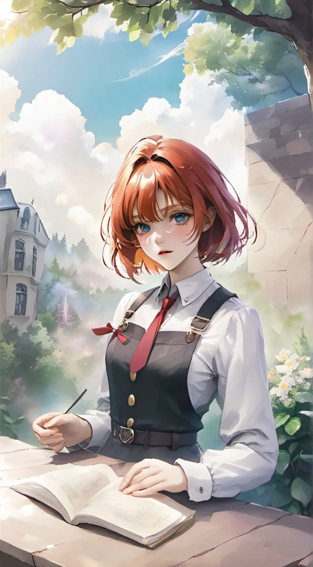 ai character: Djudmie  background