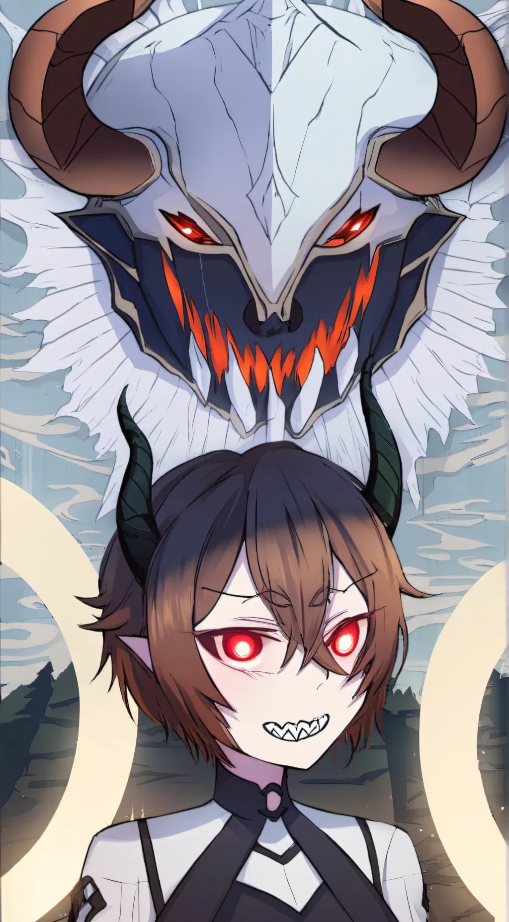 ai character: stripes background