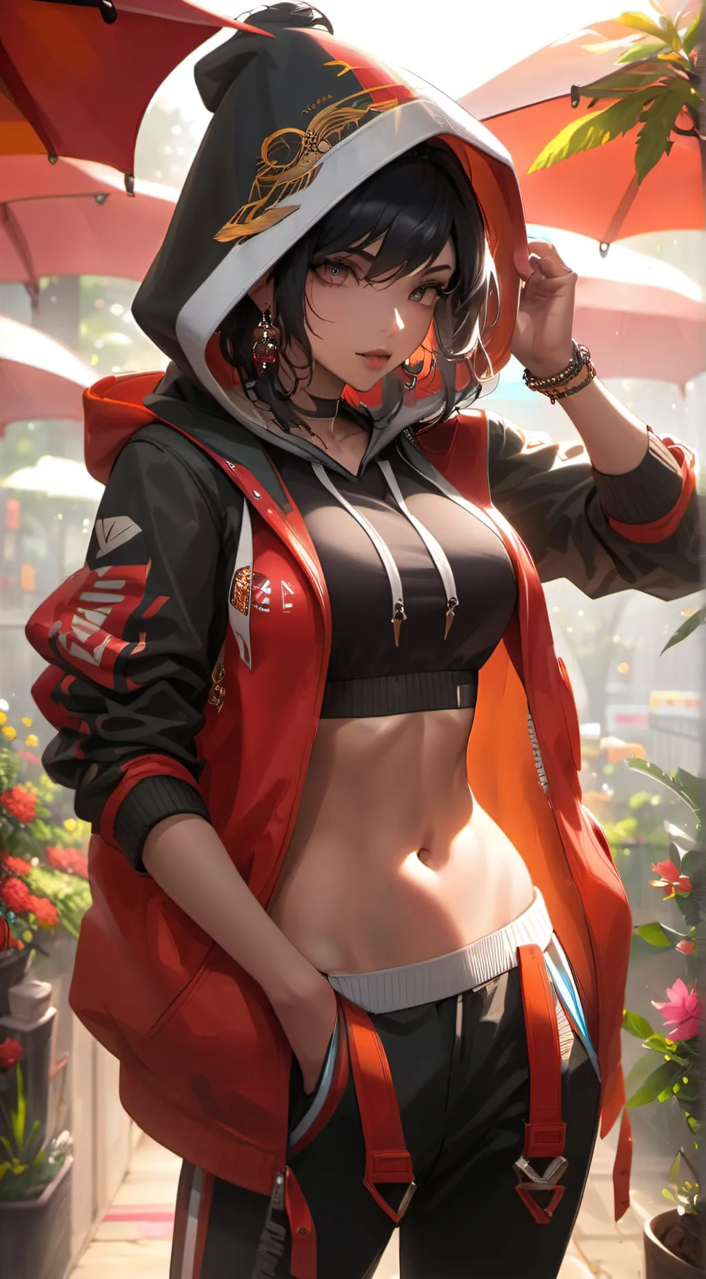 ai character: Amber  background