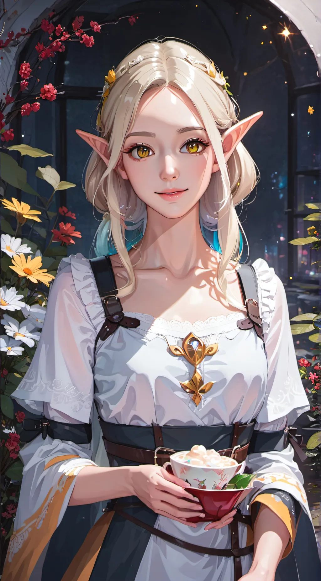 ai character: Desert Elf Kate background