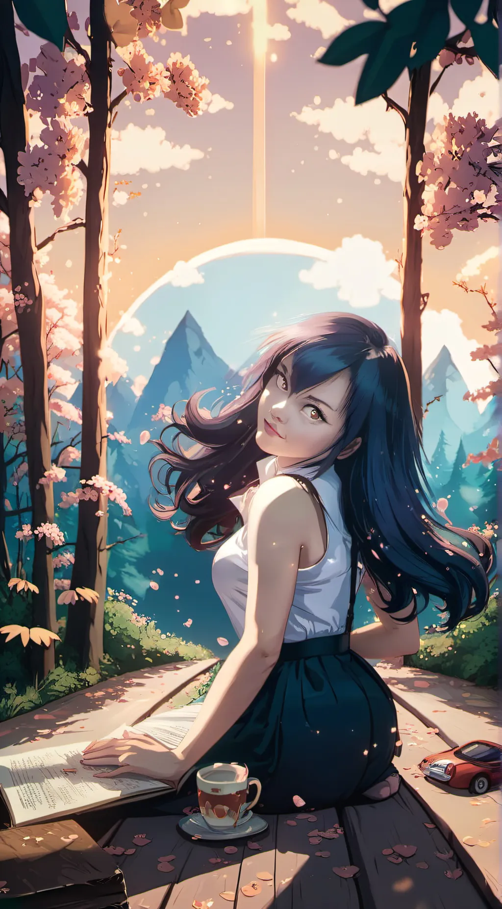 ai character: Ella  background