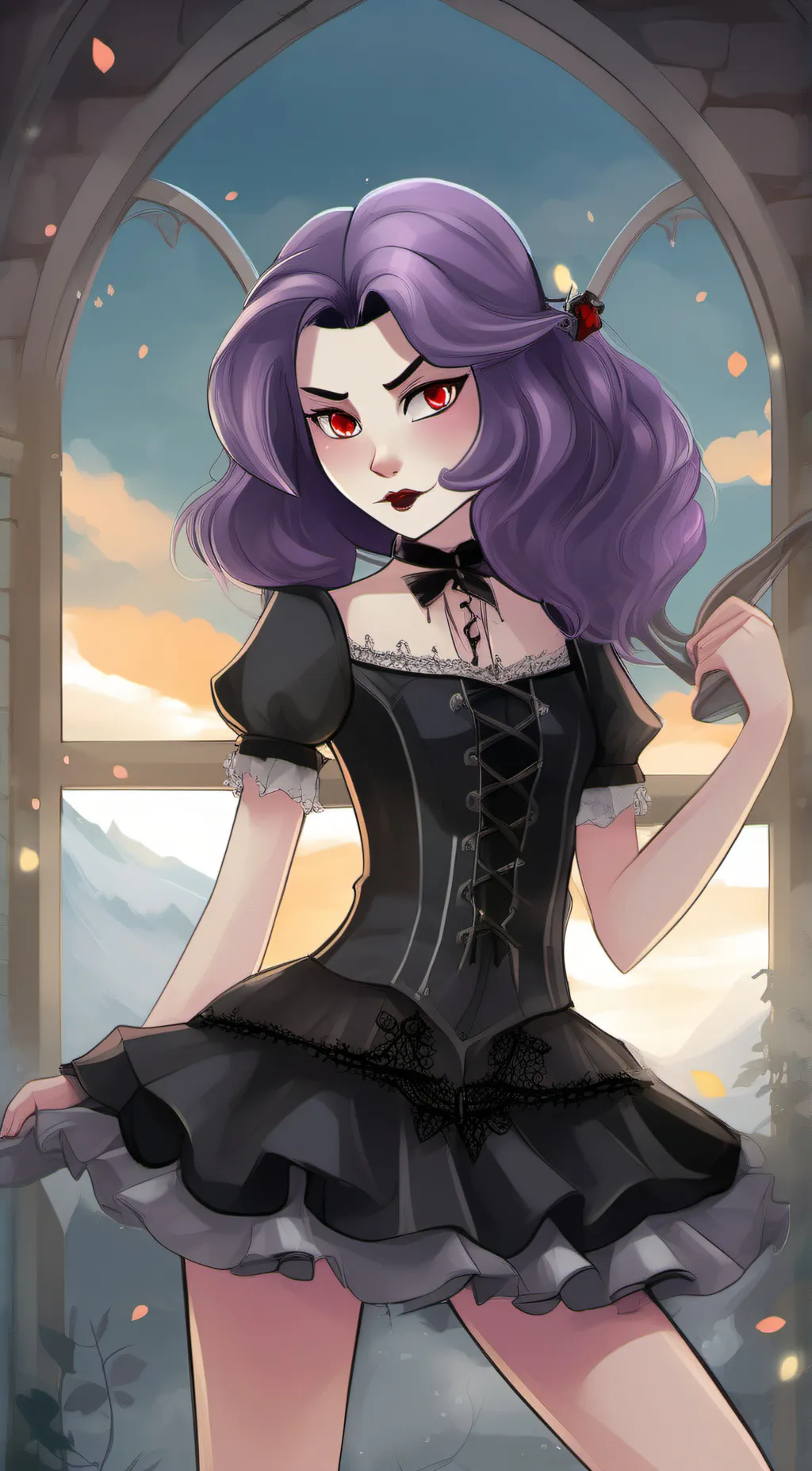 ai character: Raven  background