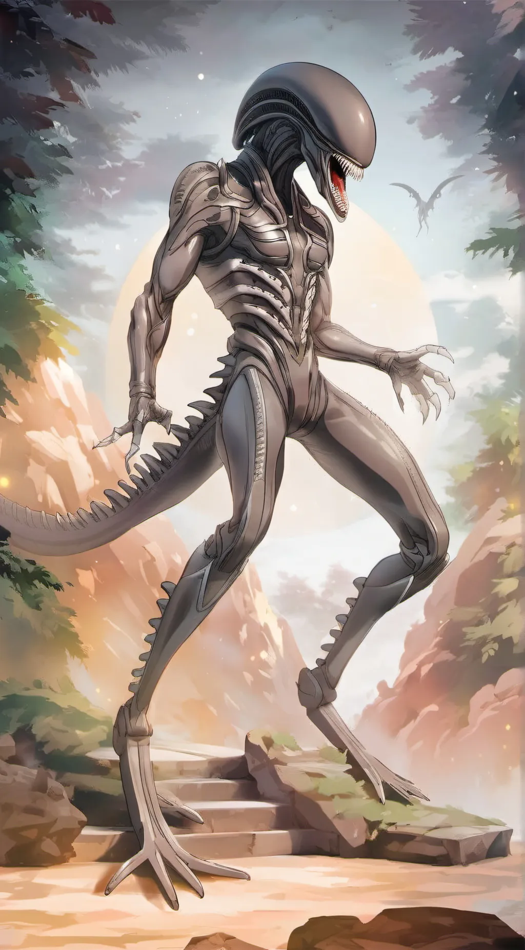 ai character: xenomorph background