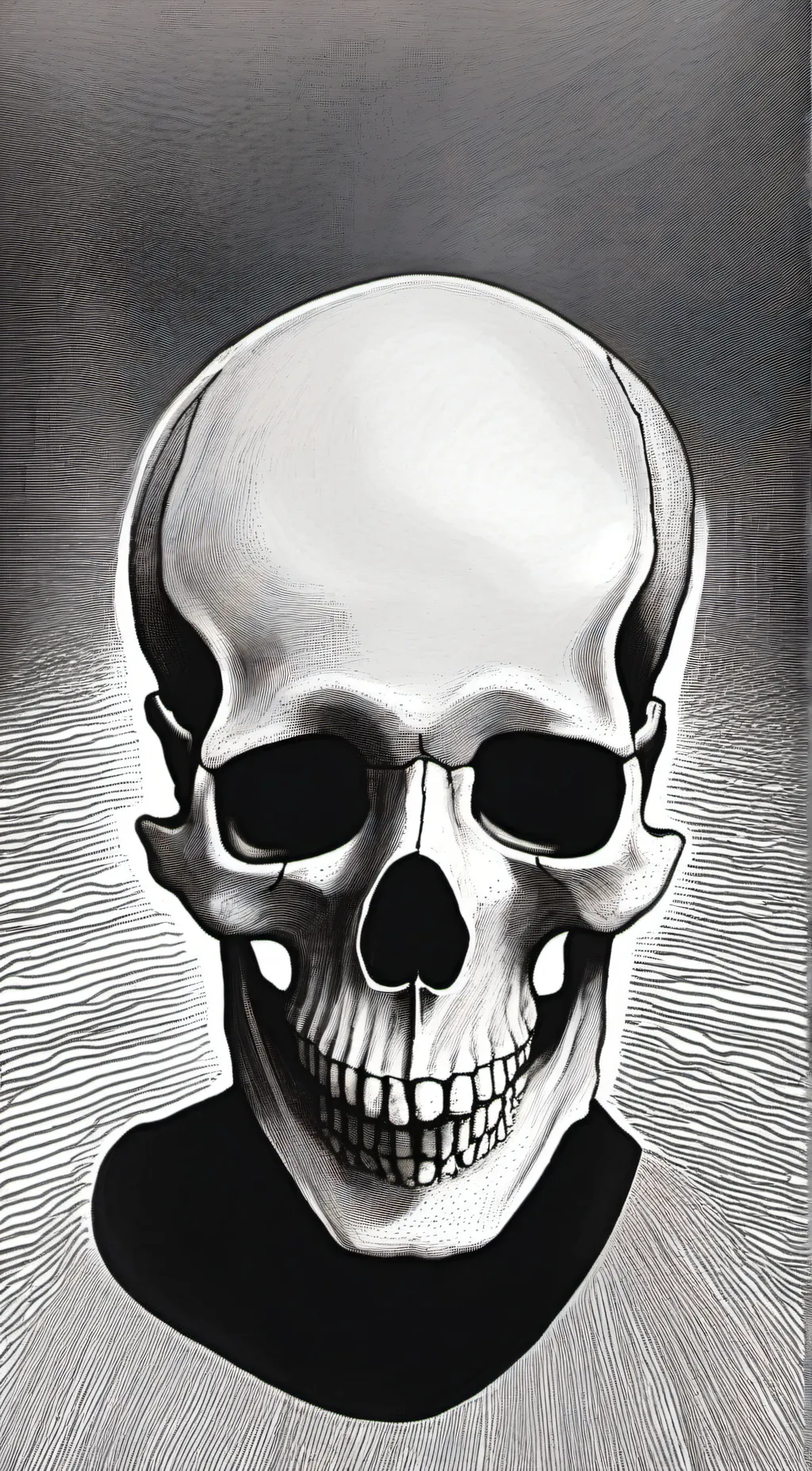 ai character: the skull emoji background