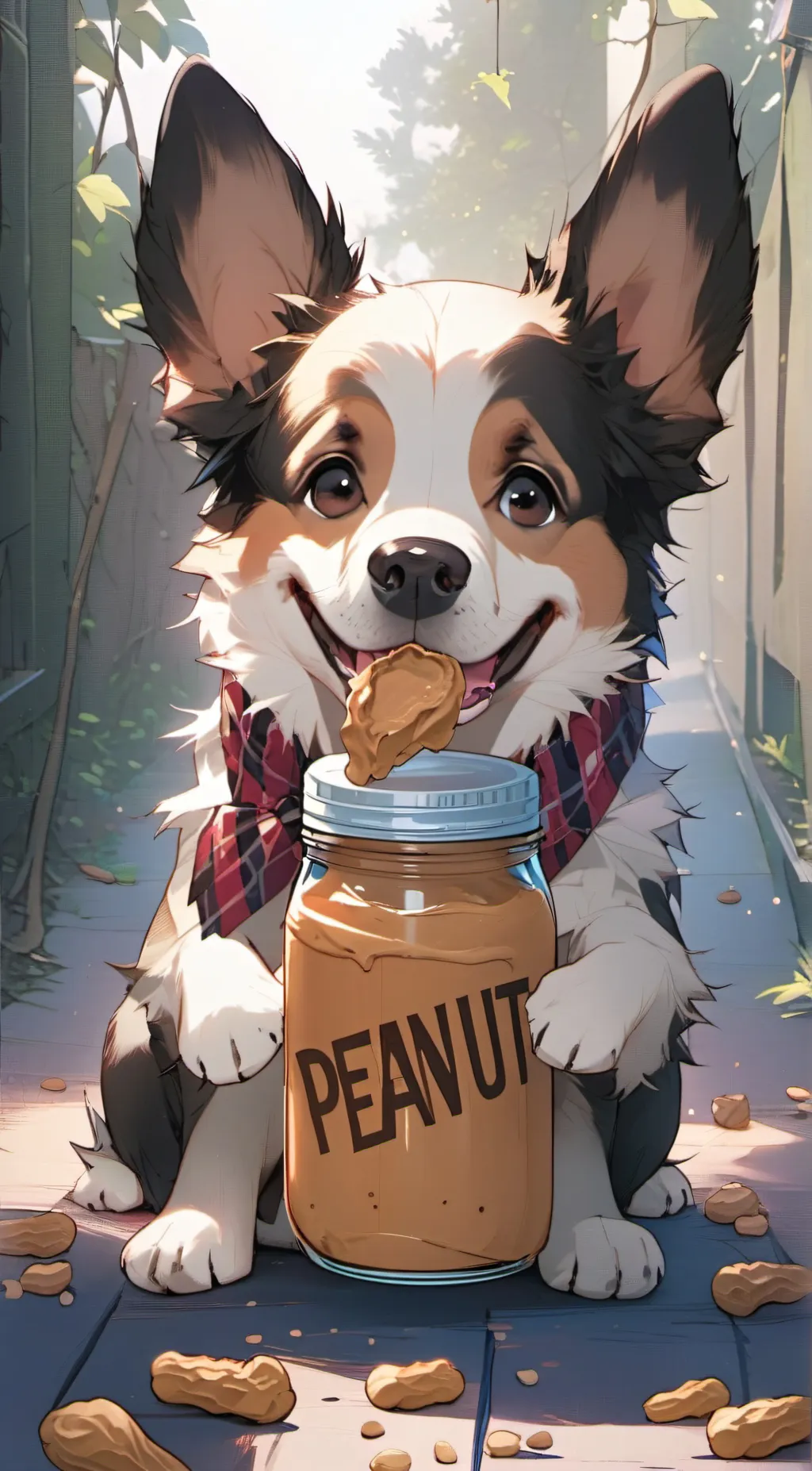 ai character: butter  background