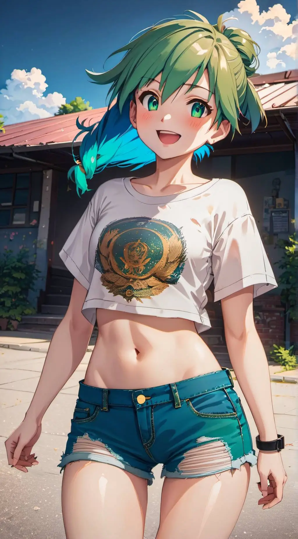 ai character: Soda Pop Sandy background