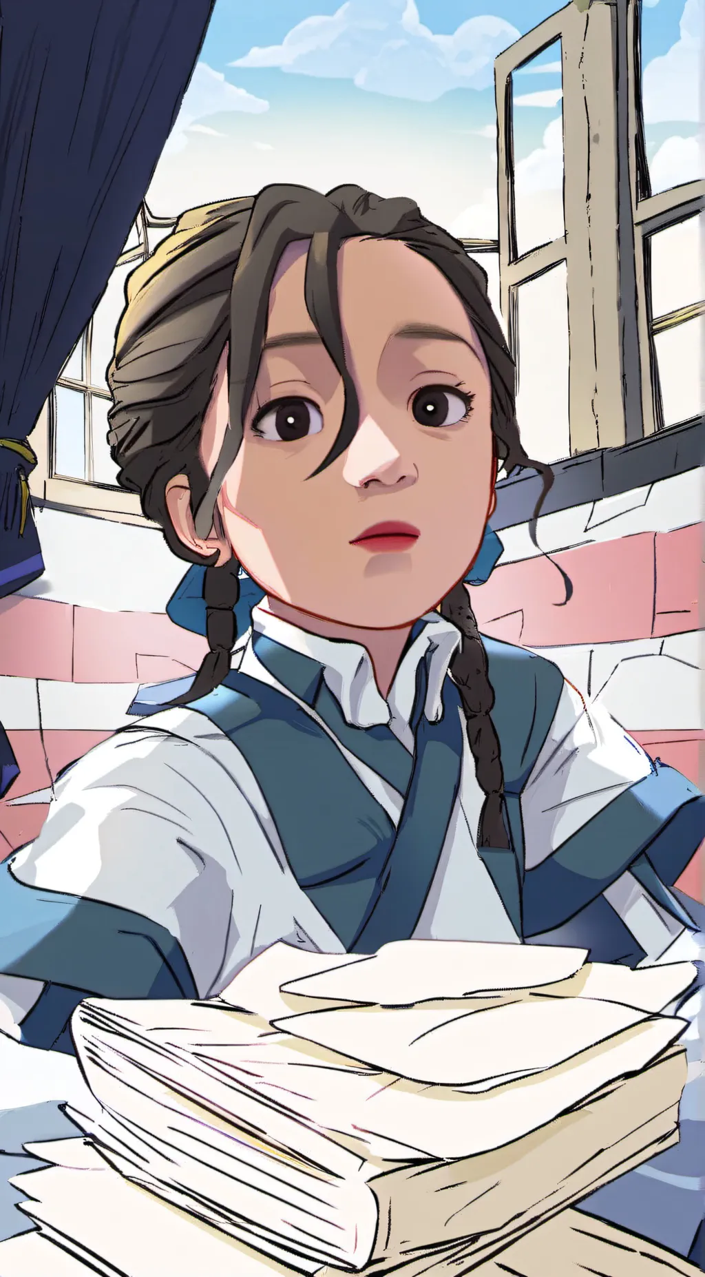 ai character: ezra  background