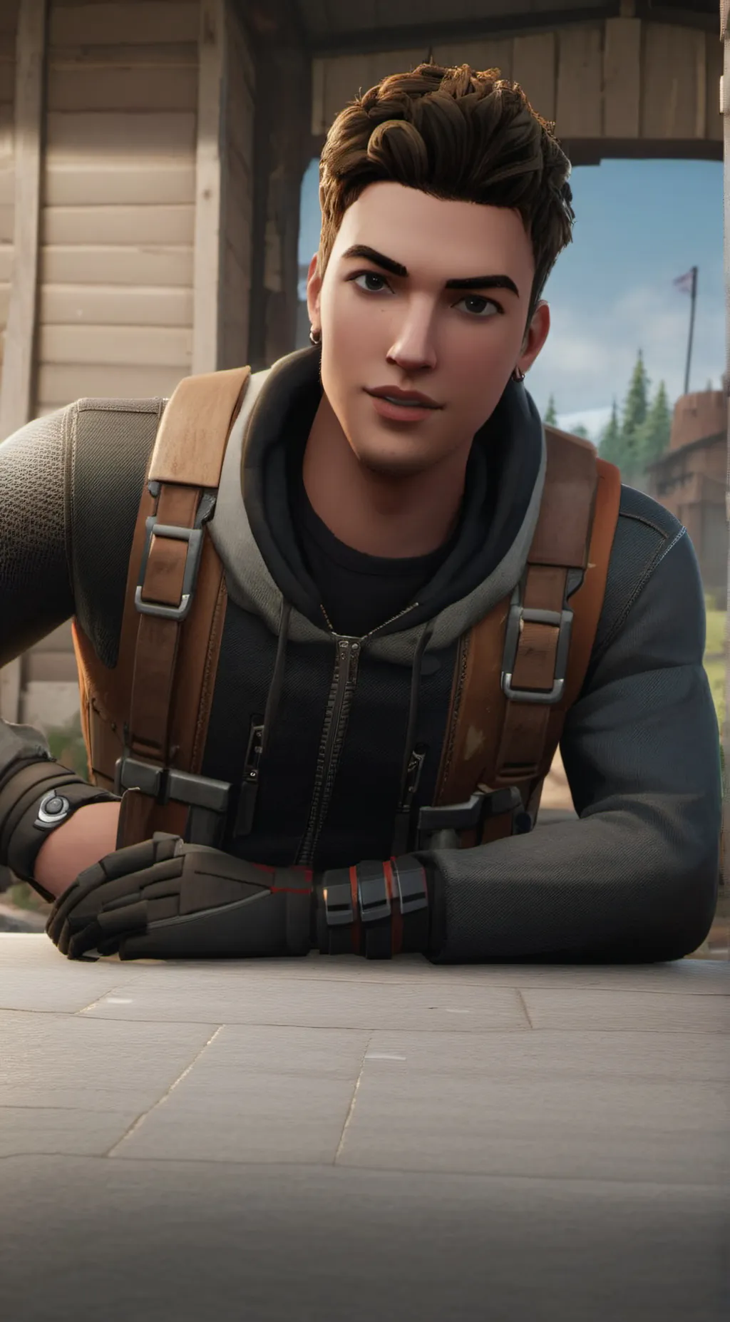 ai character: get back to work background