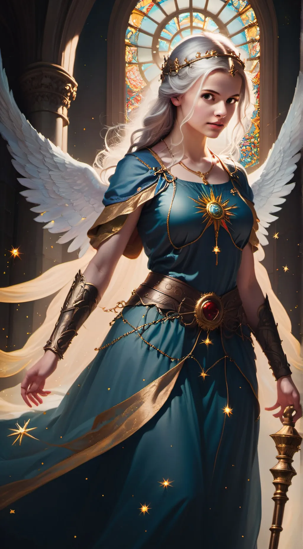 ai character: Angela background