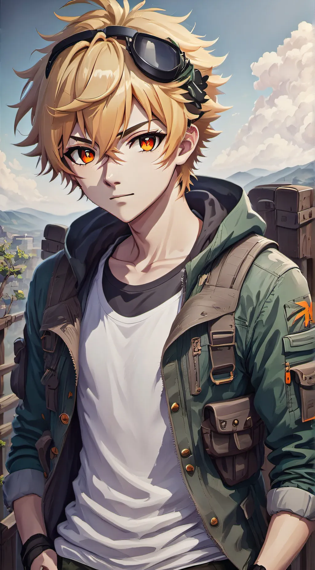 ai character: Aaron  background