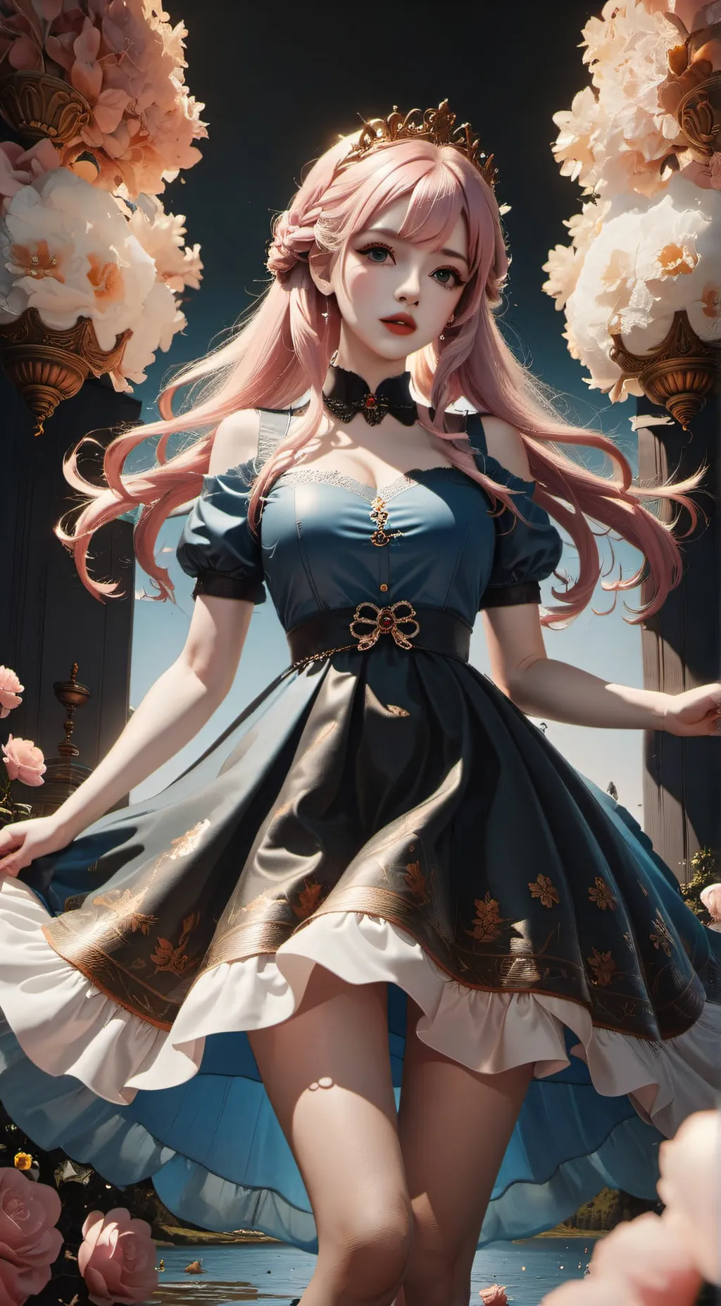 ai character: Émilie  background