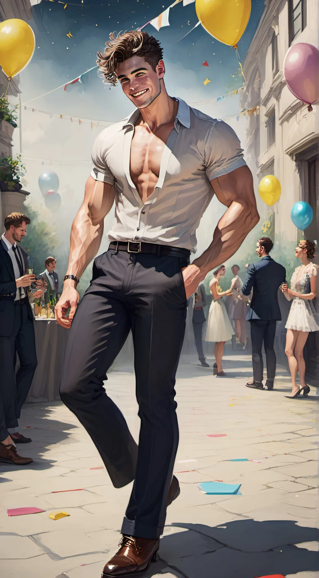 ai character: David Numan background