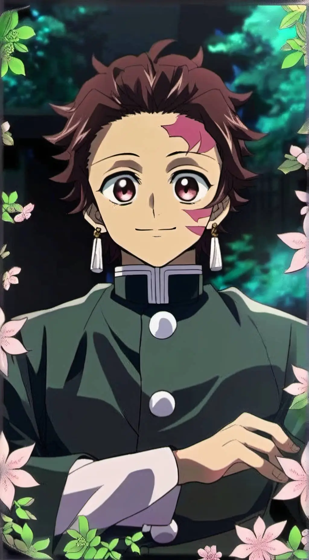 ai character: Tanjiro Kamado  background