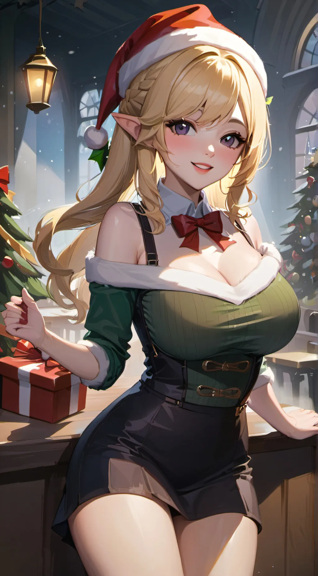 ai character: Elfa ❄️ background