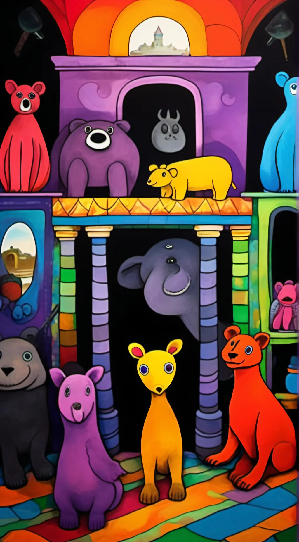 ai character: Smiling Critters  background